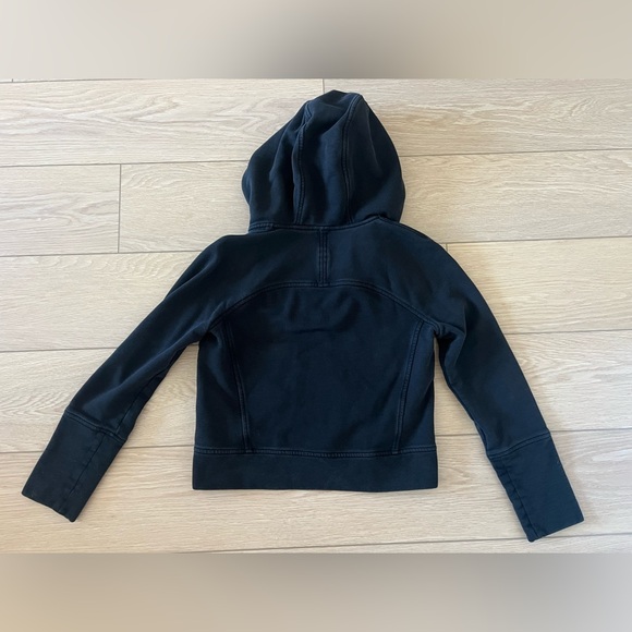 Lululemon To You Hoodie Floral Embroidered Full Zip black Cotton Terry size 6 - Picture 8 of 14